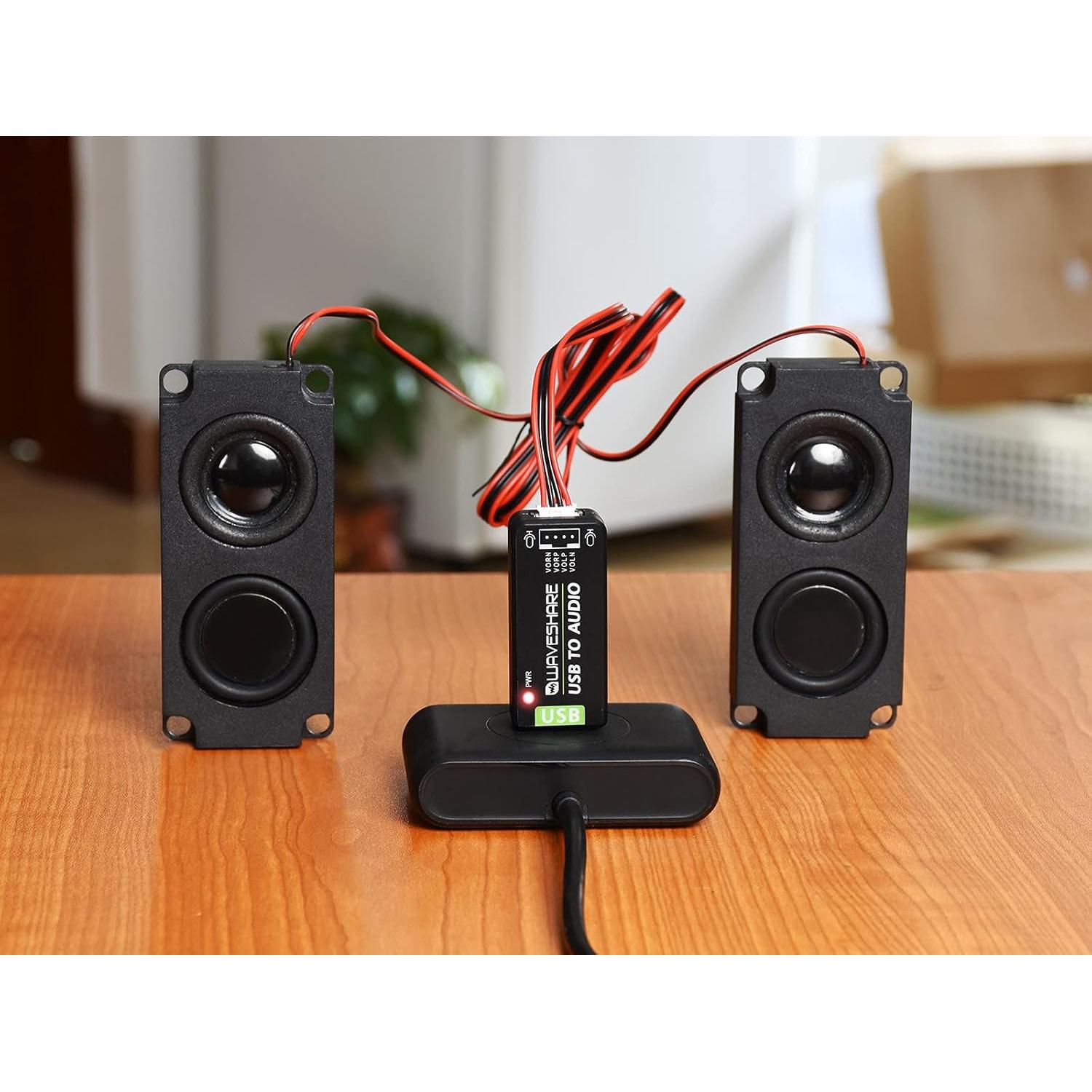 Tarjeta de Sonido USB Waveshare para Raspberry Pi y Jetson Nano