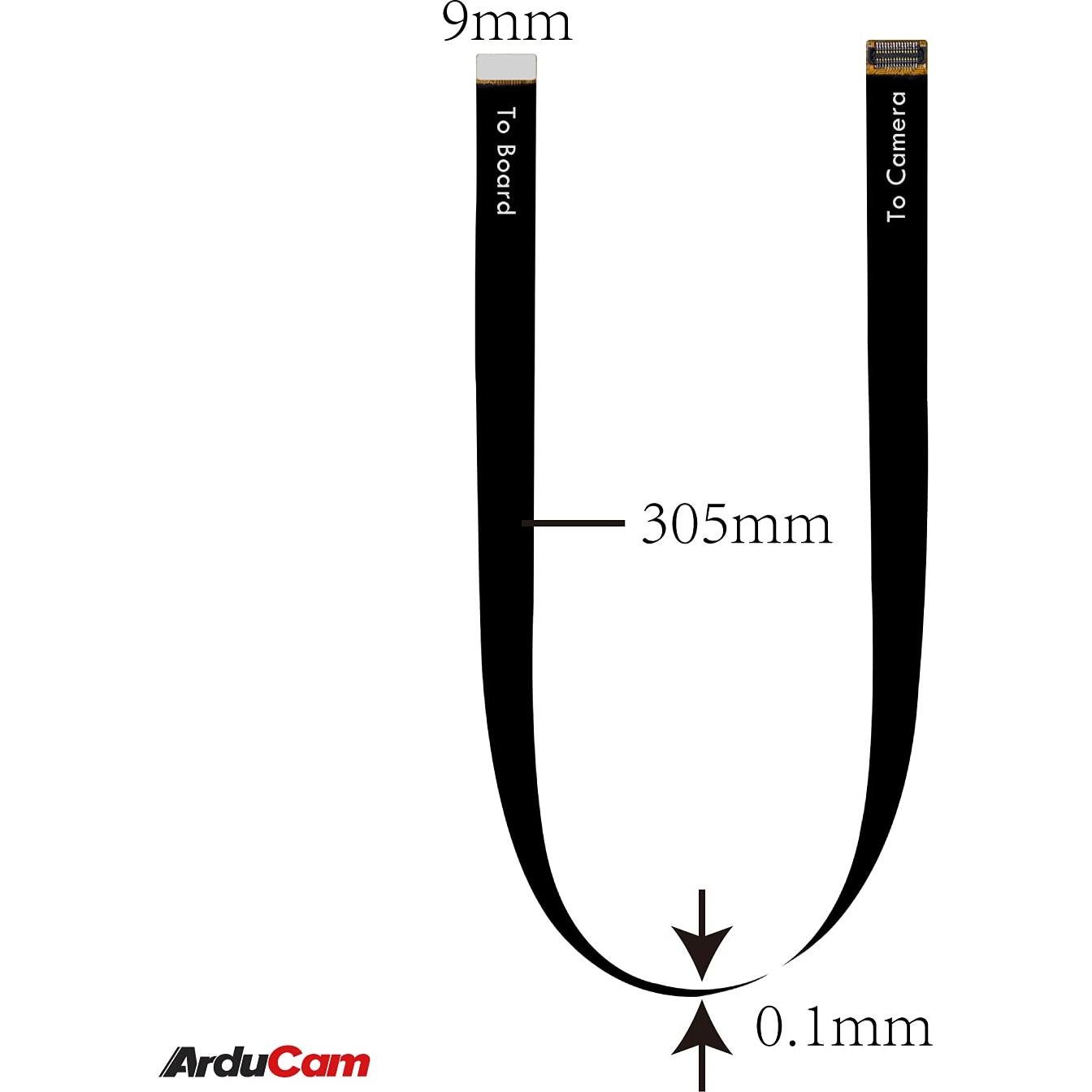 Cable de Extensión Arducam 300mm para Cámara Raspberry Pi V2