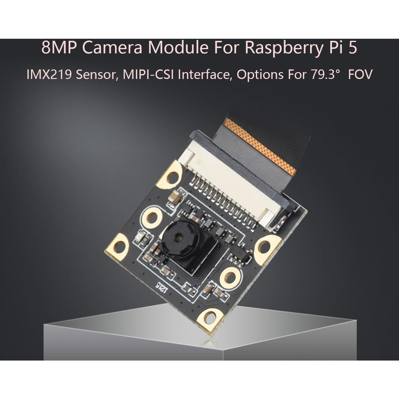 Módulo de cámara IMX219 8MP Waveshare para Raspberry Pi 5