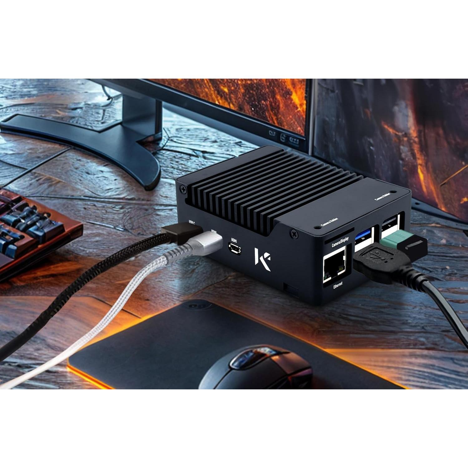 Caja de Aluminio KKSB para Raspberry Pi 5 con Disipador