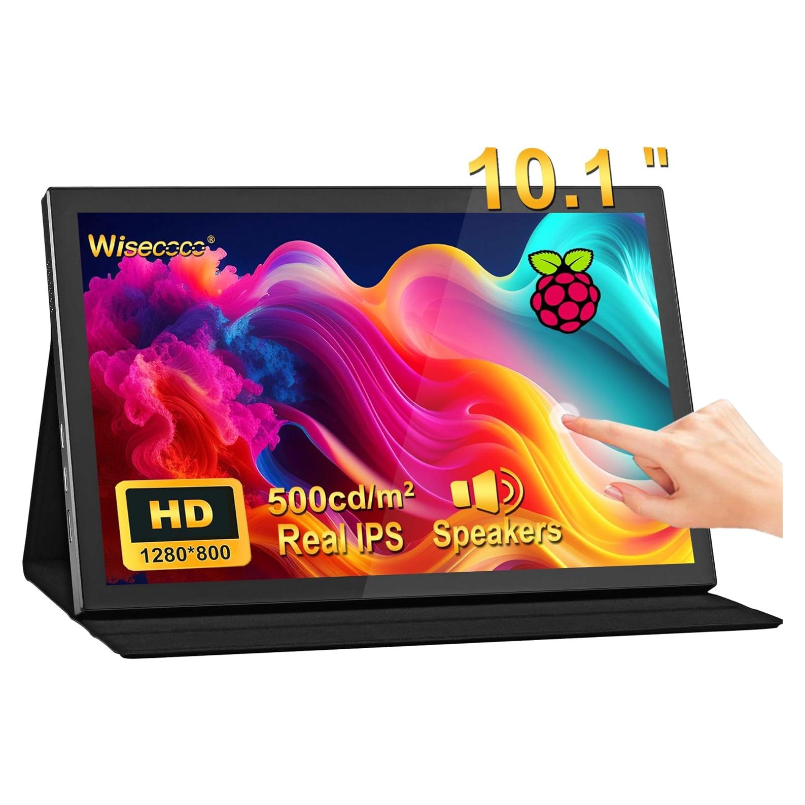 Monitor Táctil IPS 10.1" Wisecoco 1280x800 USB-C/HDMI