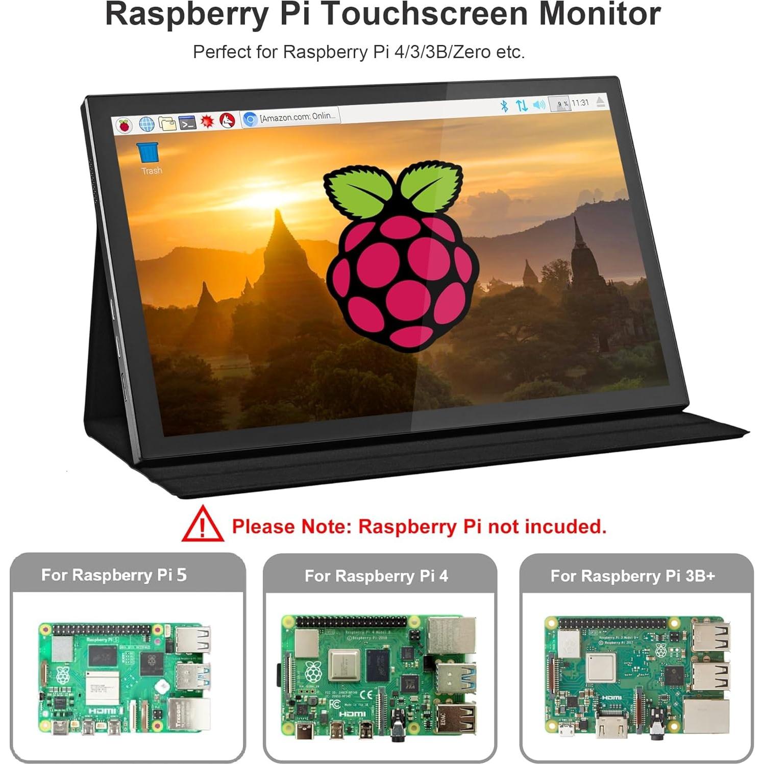 Monitor Táctil IPS 10.1" Wisecoco 1280x800 USB-C/HDMI