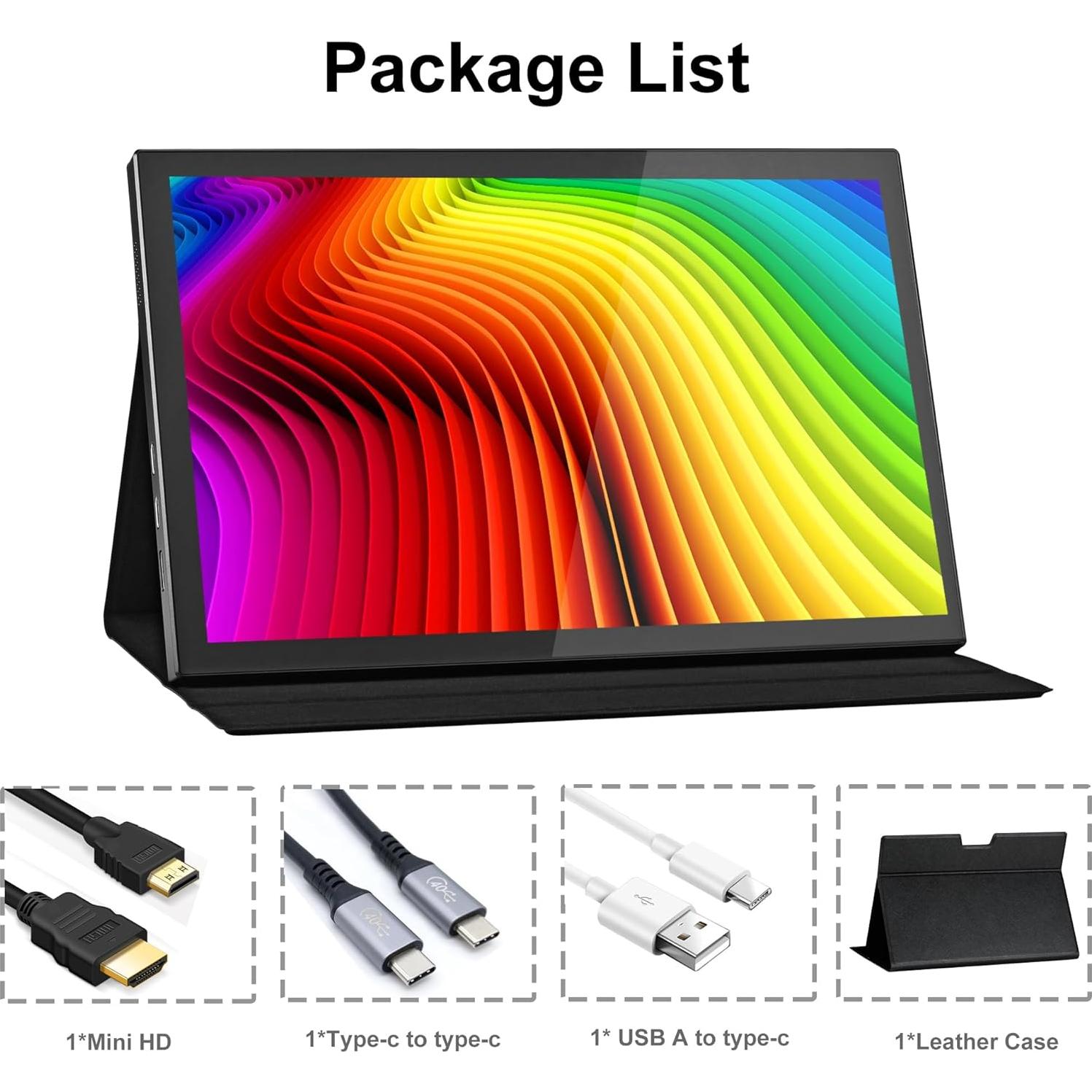 Monitor Táctil IPS 10.1" Wisecoco 1280x800 USB-C/HDMI