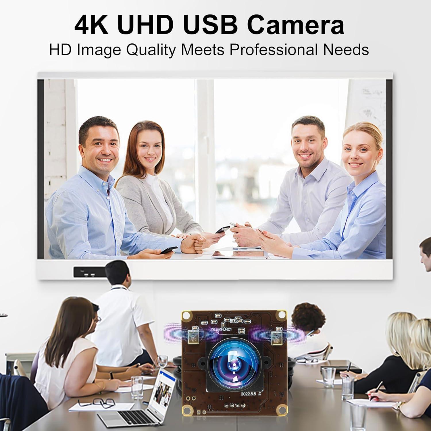 Cámara web 4K Ultra HD ALPCAM con lente ojo de pez 170°