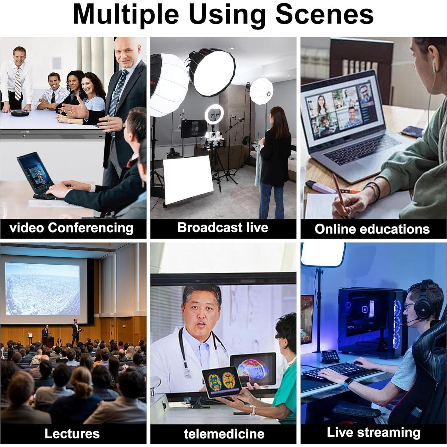 Cámara web 4K Ultra HD ALPCAM con lente ojo de pez 170°