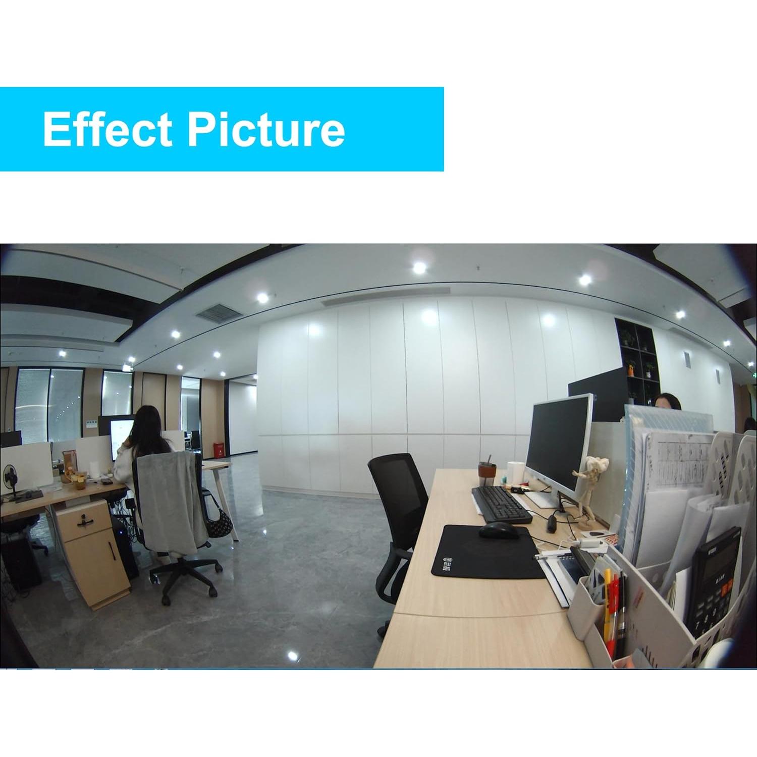 Cámara web 4K Ultra HD ALPCAM con lente ojo de pez 170°