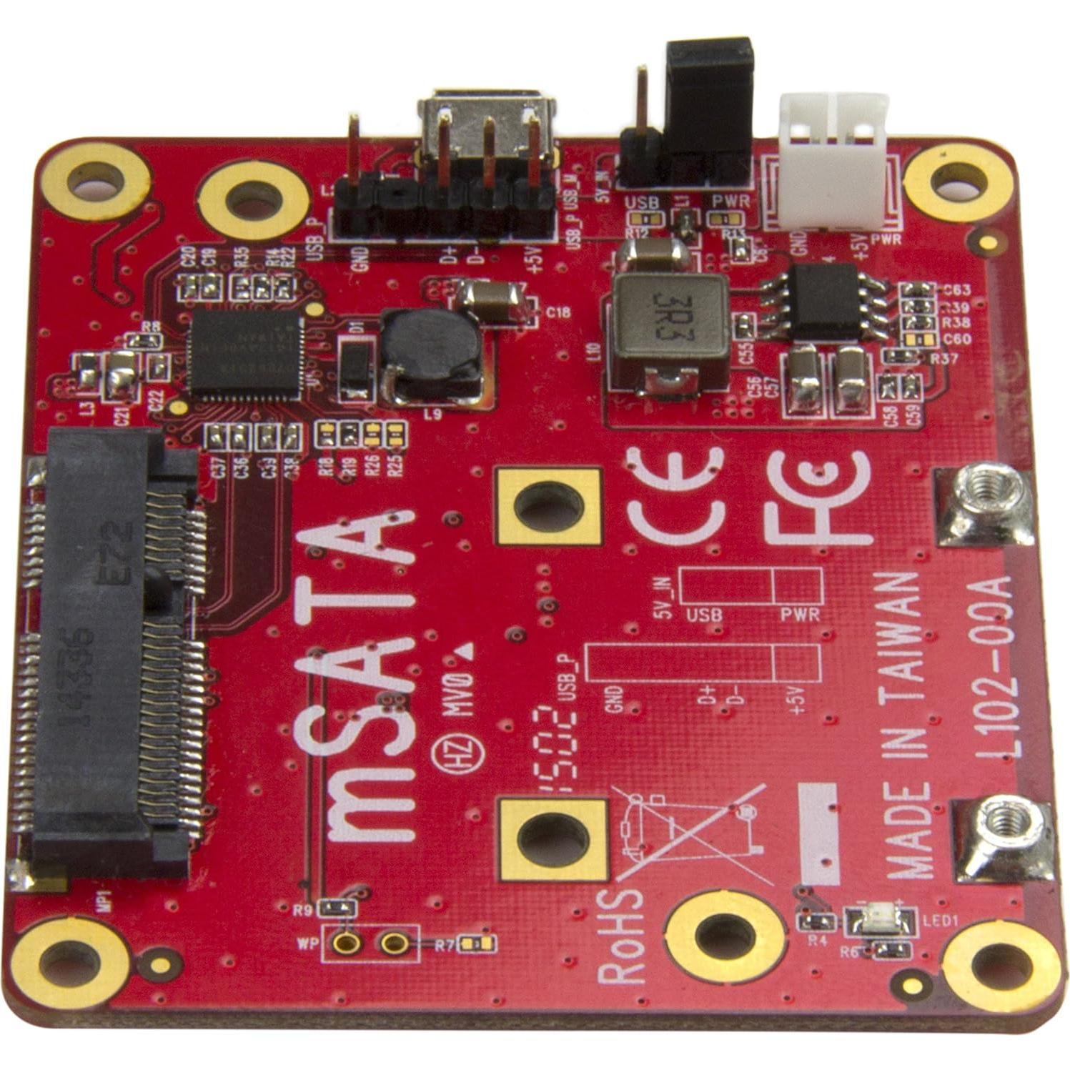 Convertidor USB a mSATA StarTech PIB2MS1 para Raspberry Pi