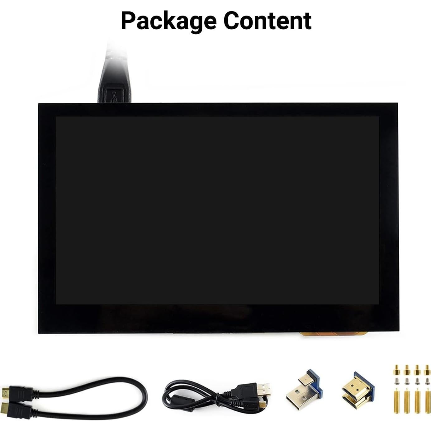 Pantalla LCD Táctil 4.3" Waveshare HDMI 800x480 IPS