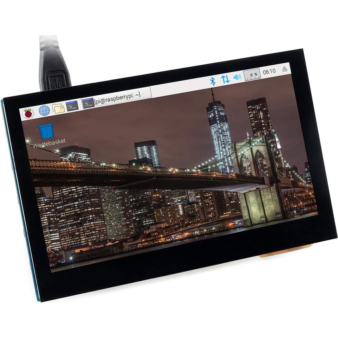 Pantalla LCD Táctil 4.3" Waveshare HDMI 800x480 IPS
