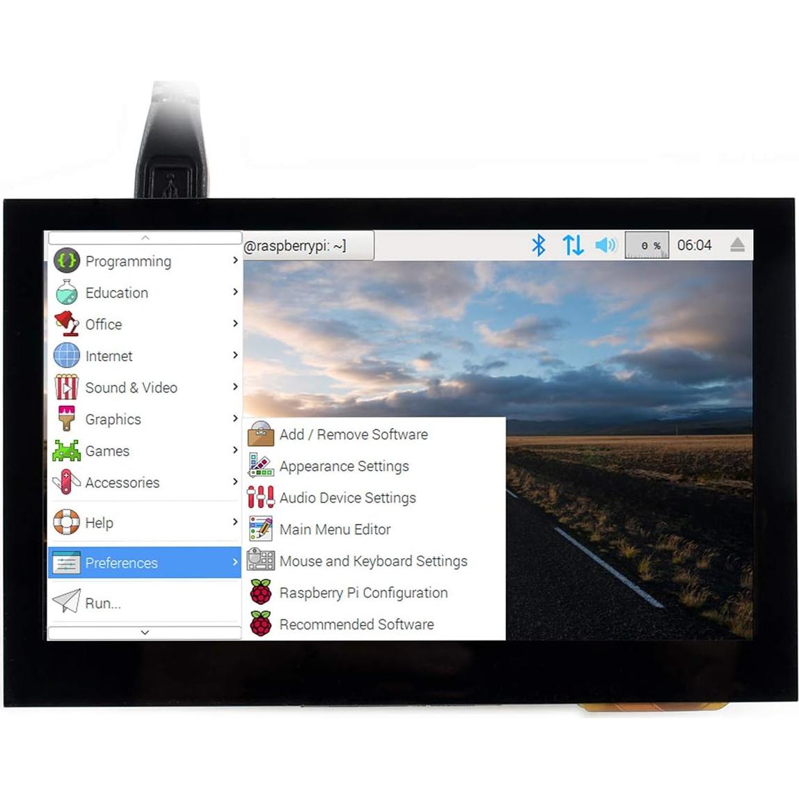 Pantalla LCD Táctil 4.3" Waveshare HDMI 800x480 IPS