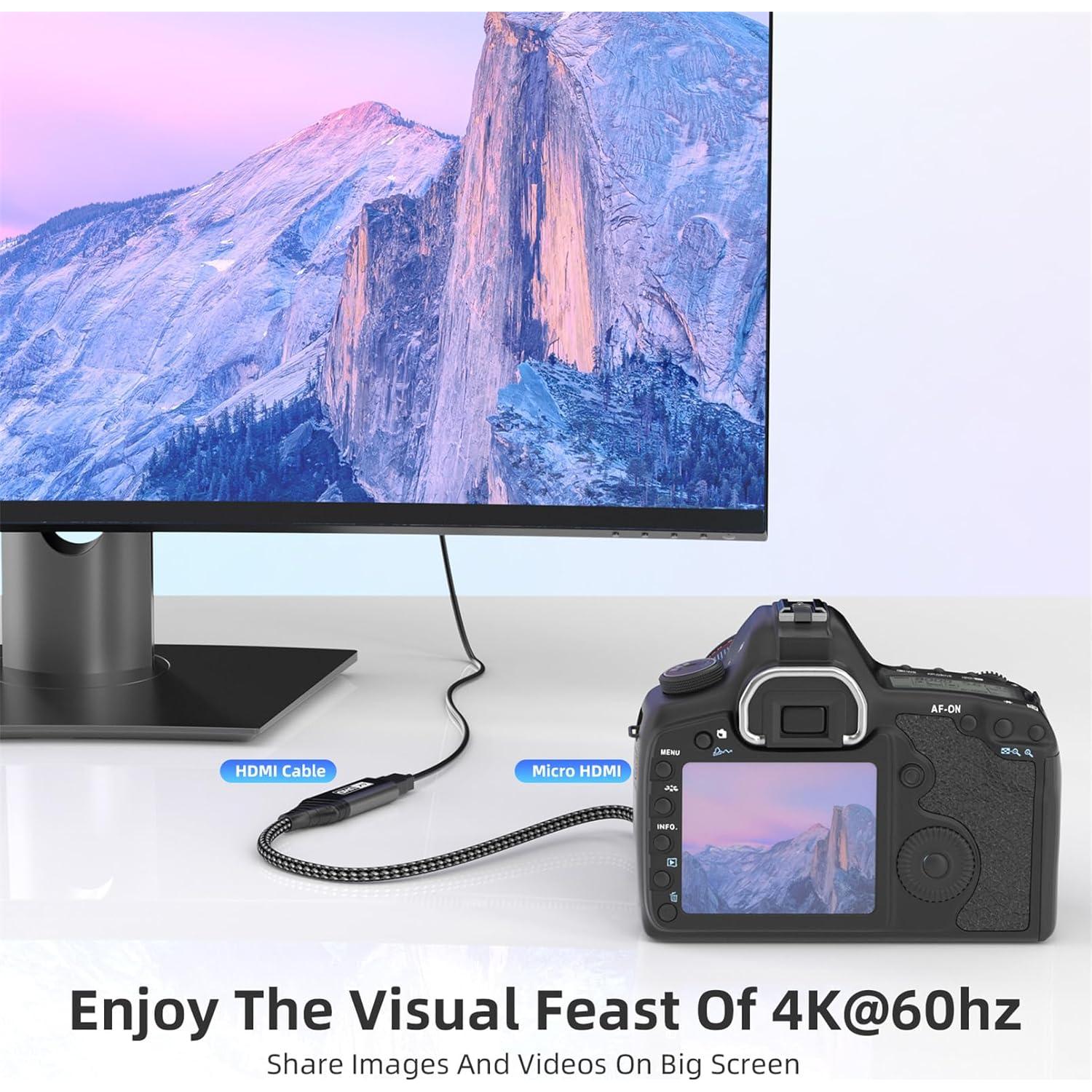 Adaptador Micro HDMI a HDMI 4K 60Hz - Noblefull