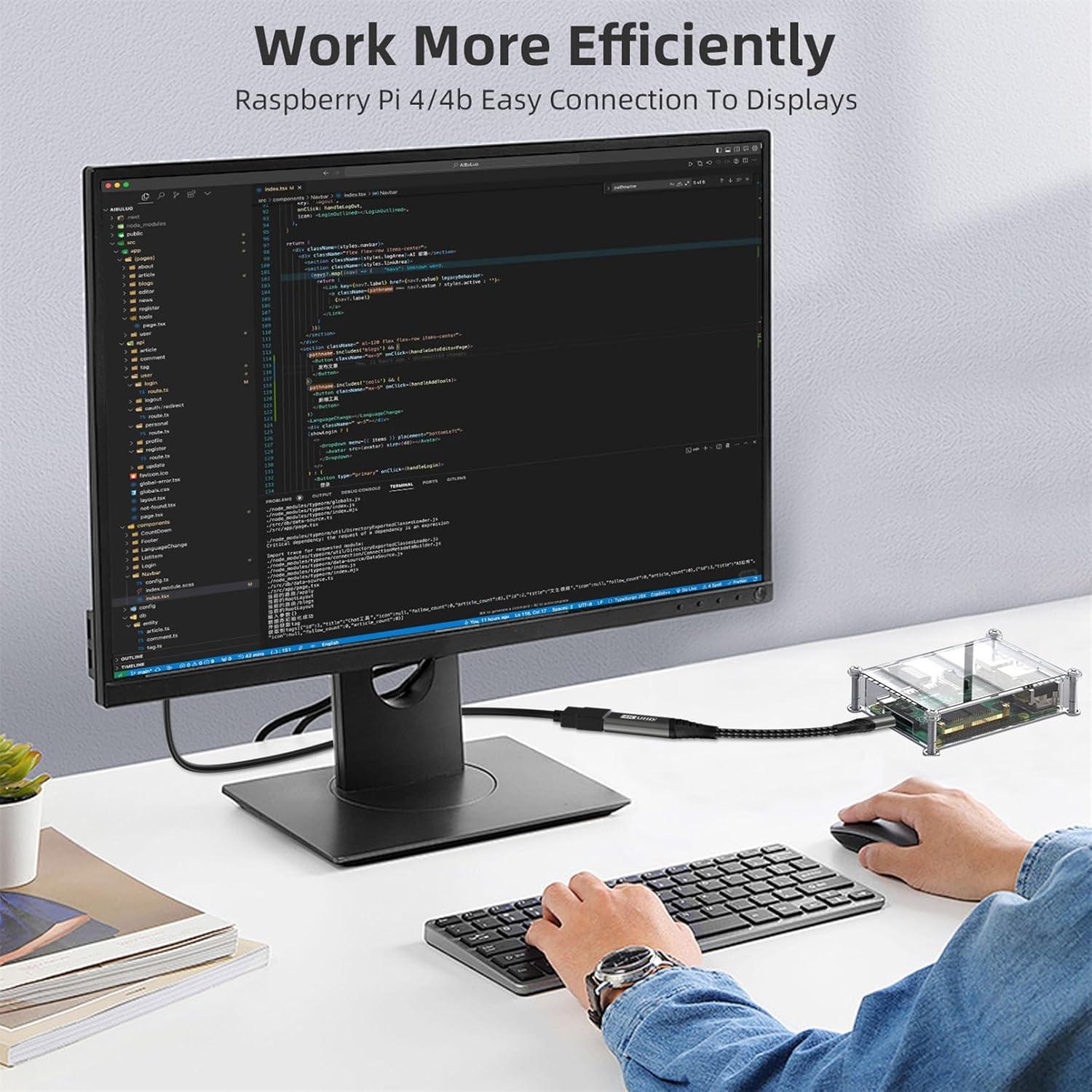 Adaptador Micro HDMI a HDMI 4K 60Hz - Noblefull