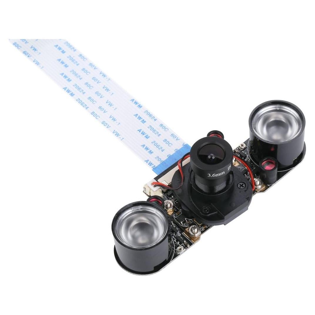 Módulo de Cámara IR-CUT Raspberry Pi 4 y 3, 5MP, Visión Nocturna