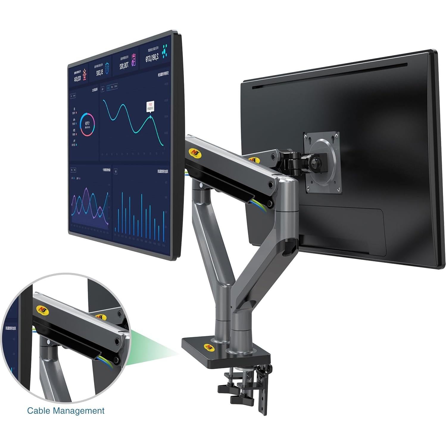Soporte Doble para Monitor NB North Bayou G35 22-32" Ajustable