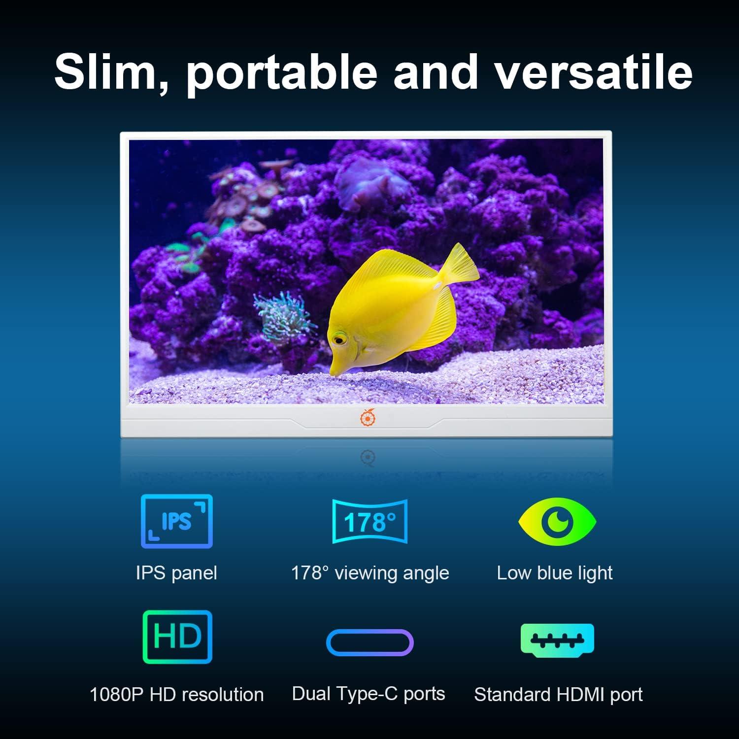 Monitor Portátil Full HD 14" Orange Pi con Altavoces Integrados