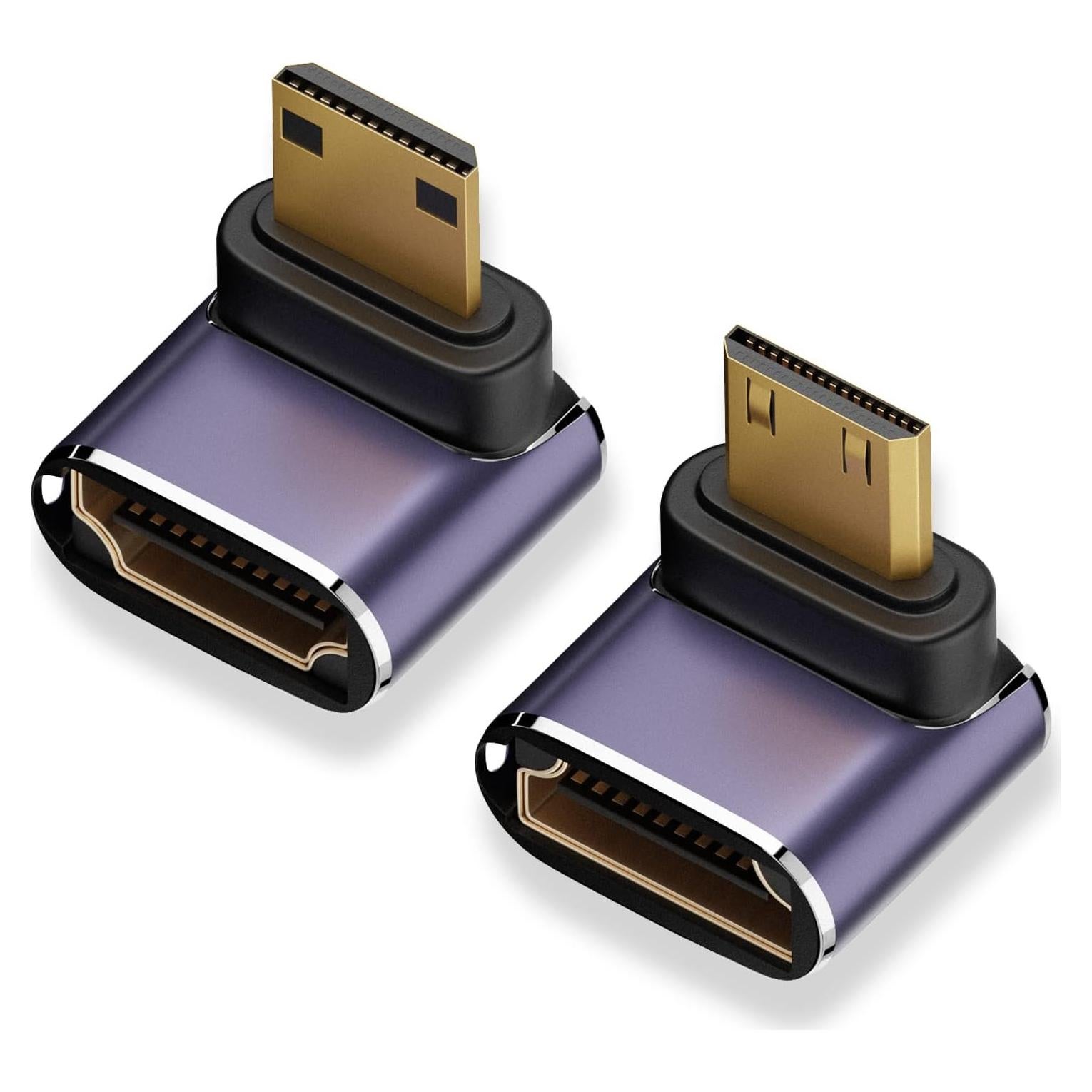 Adaptador Mini HDMI a HDMI AreMe 8K - Paquete de 2