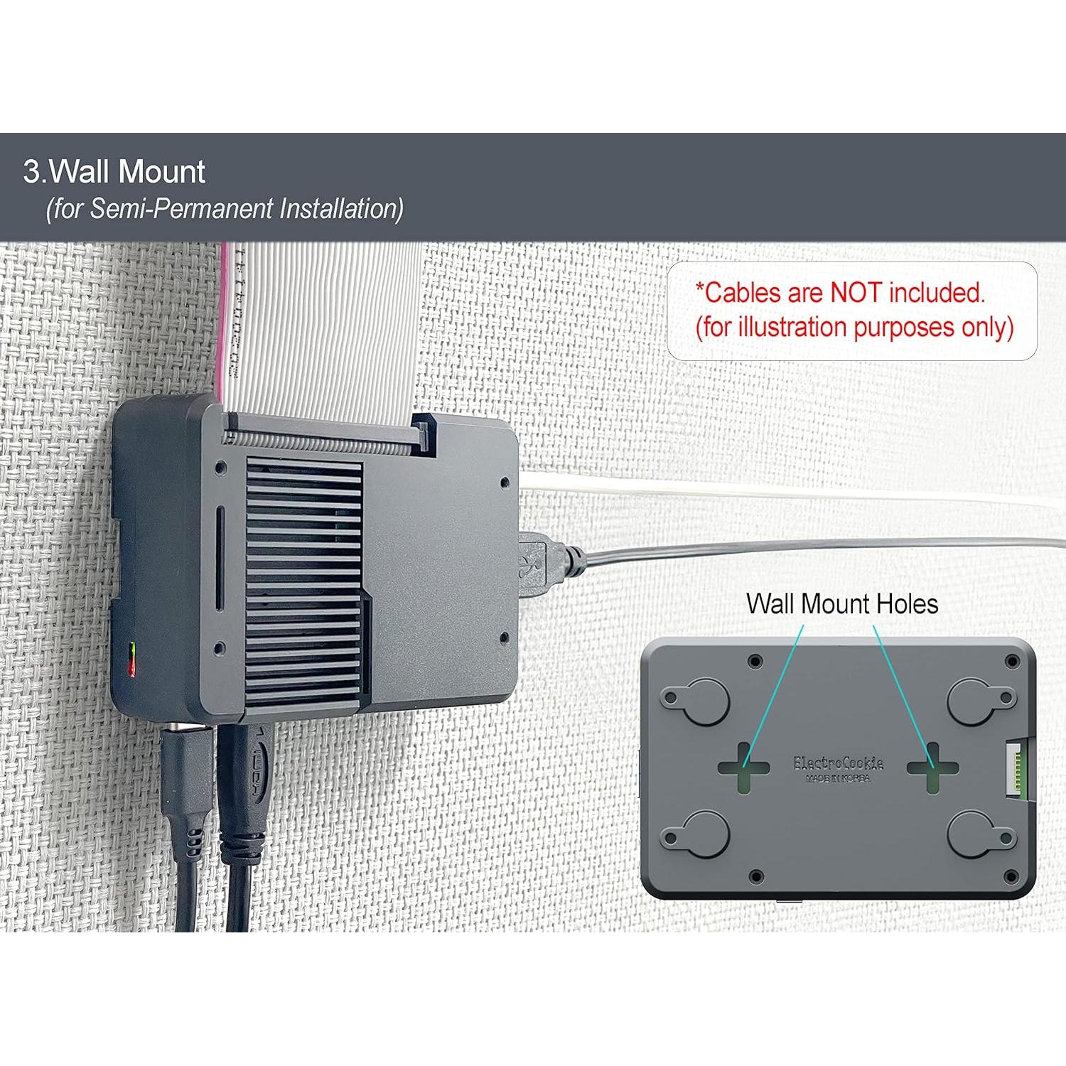 Caja Multi-Funcional ElectroCookie para Raspberry Pi 4 - Enfriamiento Pasivo y Activo