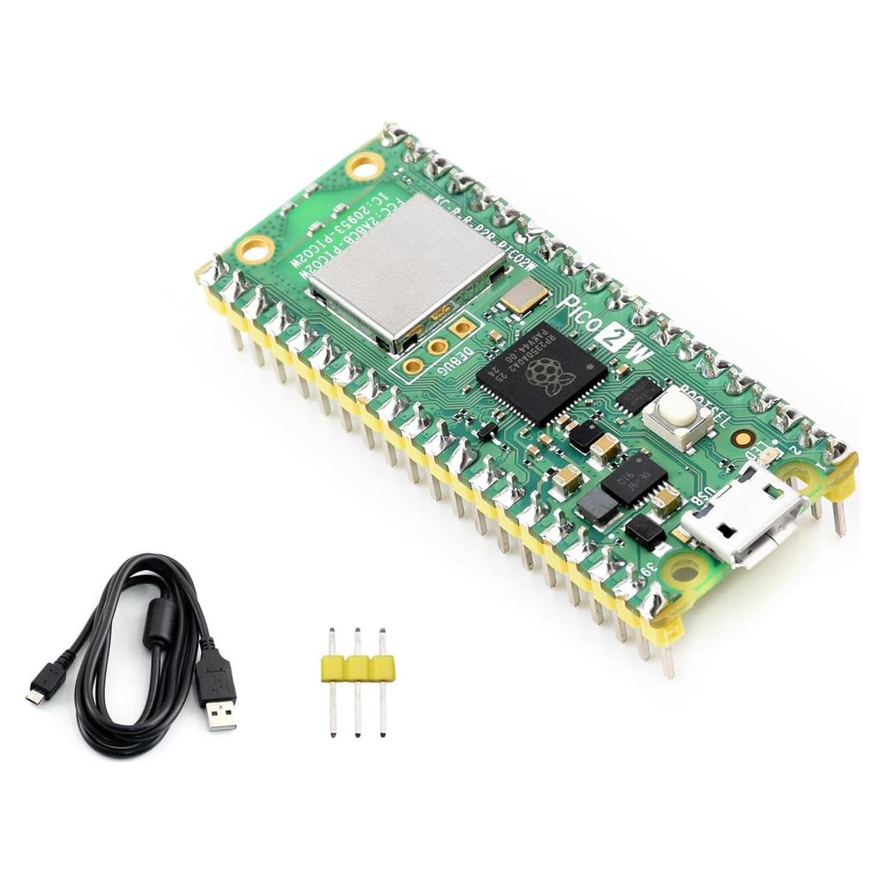 Placa Microcontrolador Pico 2 W Waveshare RP2350 WiFi y Bluetooth