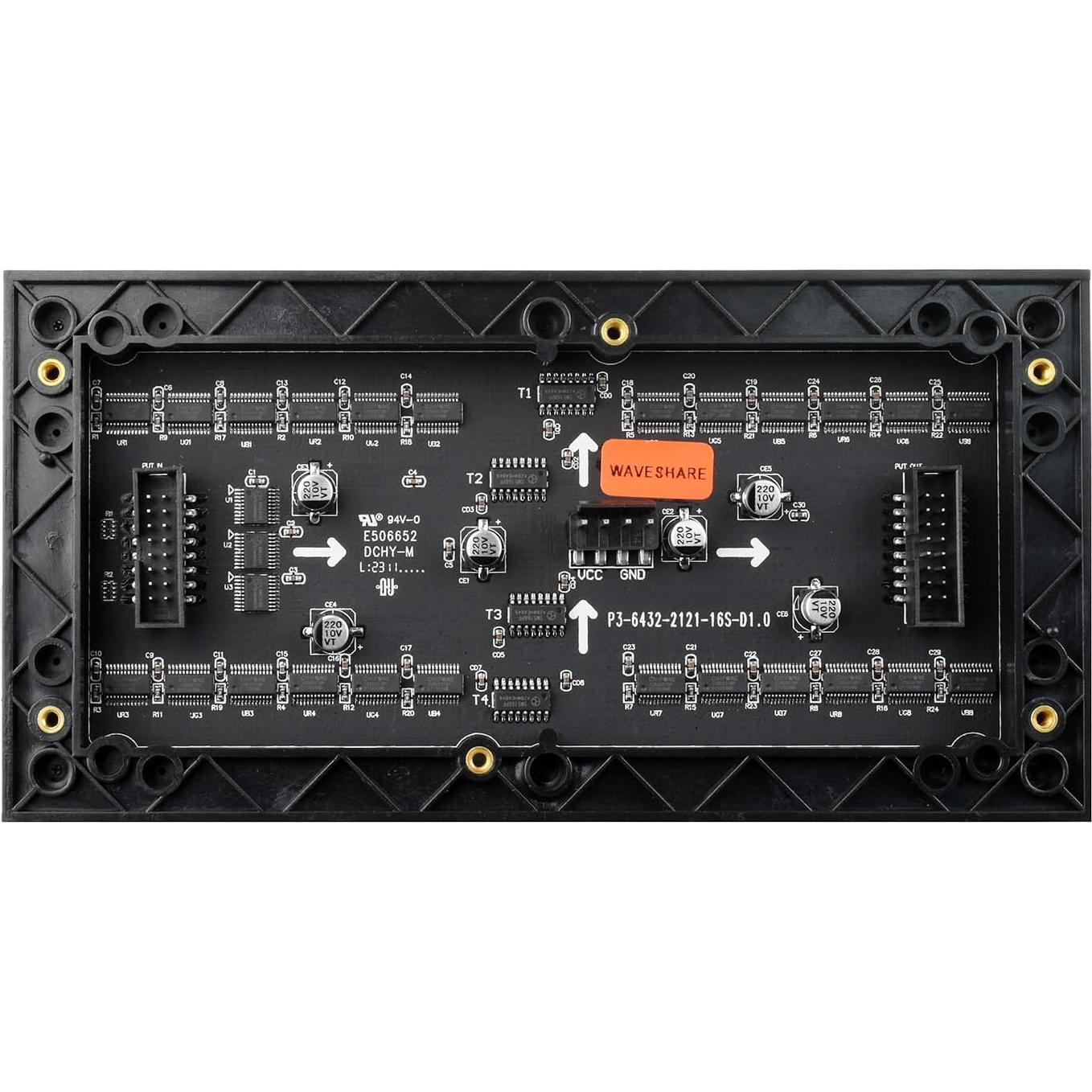 Panel LED RGB 64x32 Waveshare 2048 LEDs 3mm Compatible Raspberry Pi