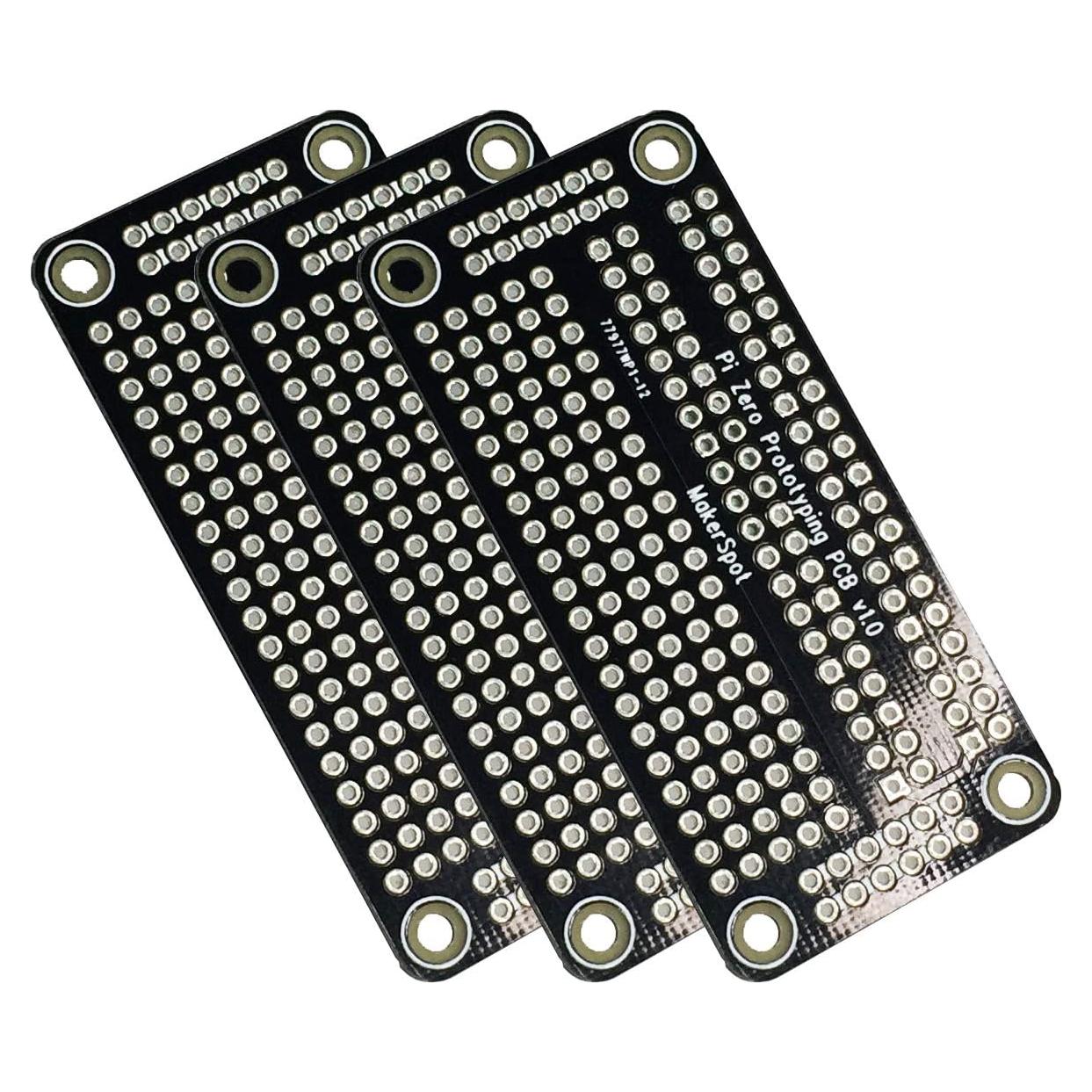 Placa de Prototipado PCB MakerSpot para Raspberry Pi Zero W - 3 Paquete
