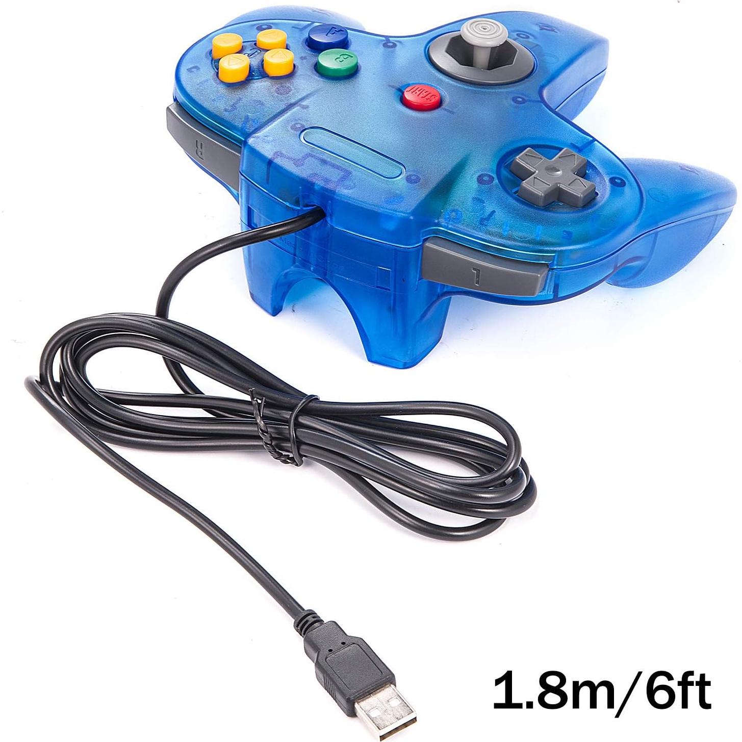 Controladores USB Retro N64 miadore - 2 Paquetes para PC y MAC