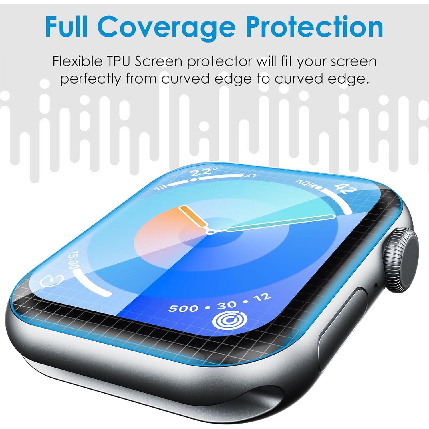 Protector de Pantalla UniqueMe para Apple Watch 10 42mm TPU