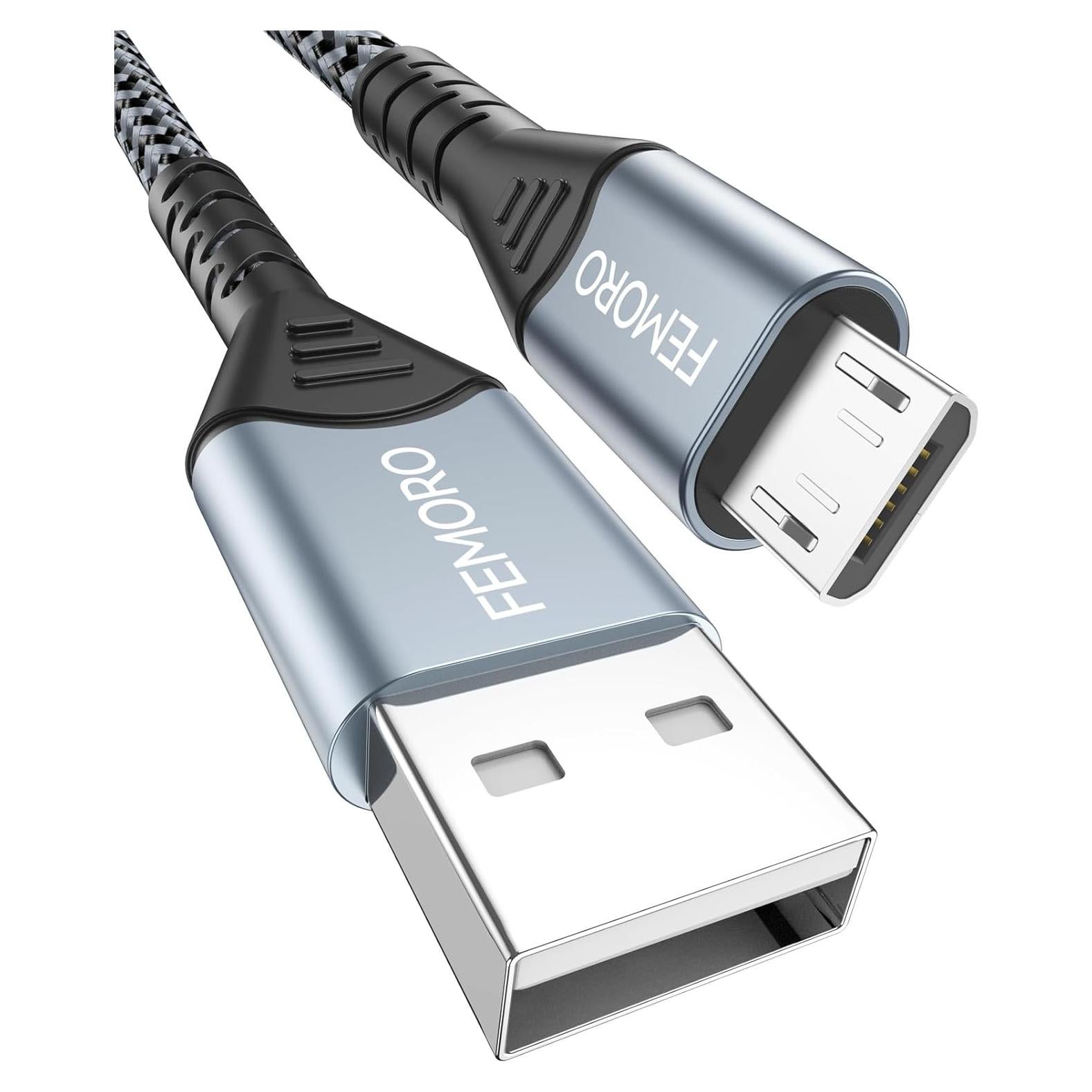 Cable Micro USB FEMORO 1.83m 480Mbps Carga 12W Compatible