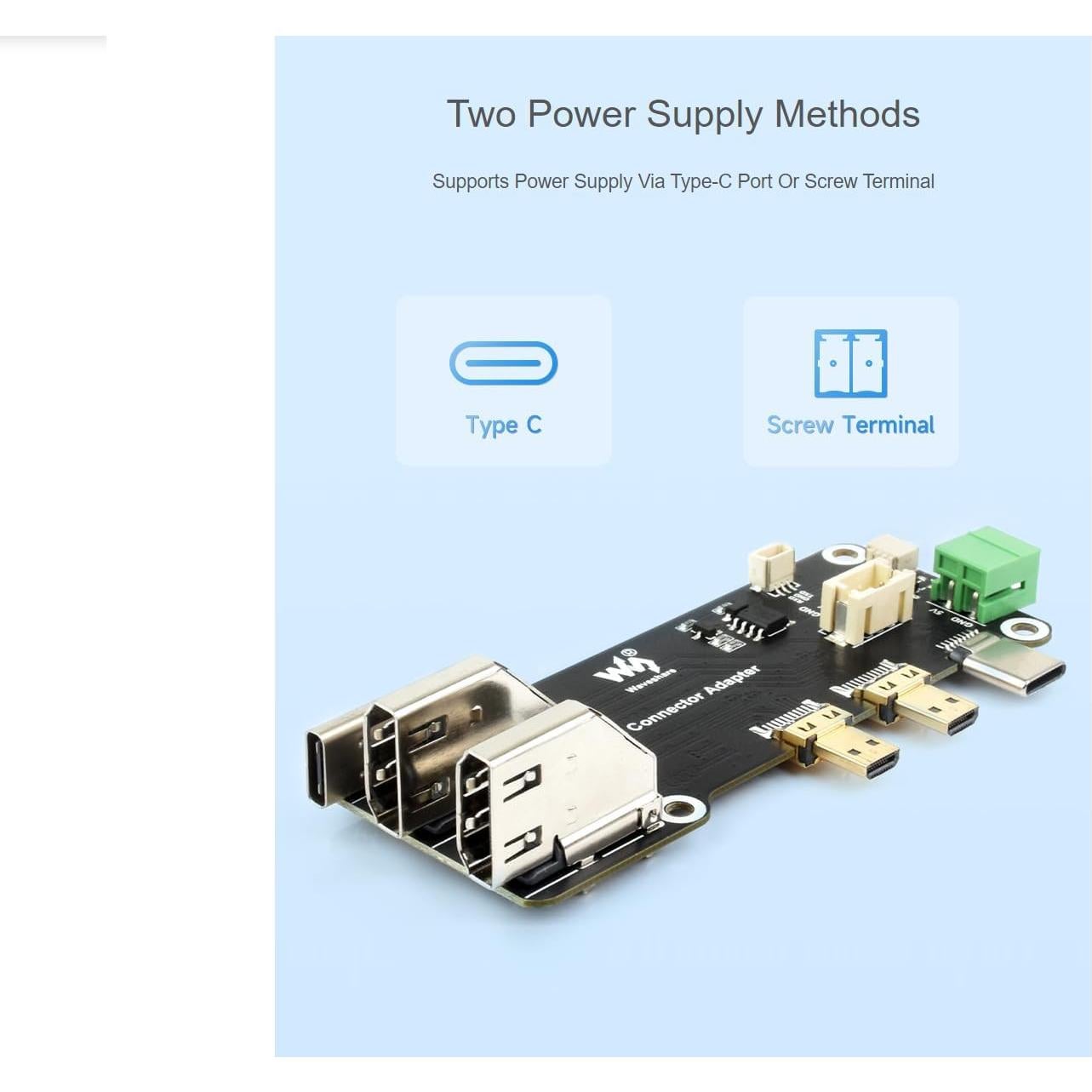 Adaptador micro HDMI a HDMI Waveshare para Raspberry Pi 5/4B 4K