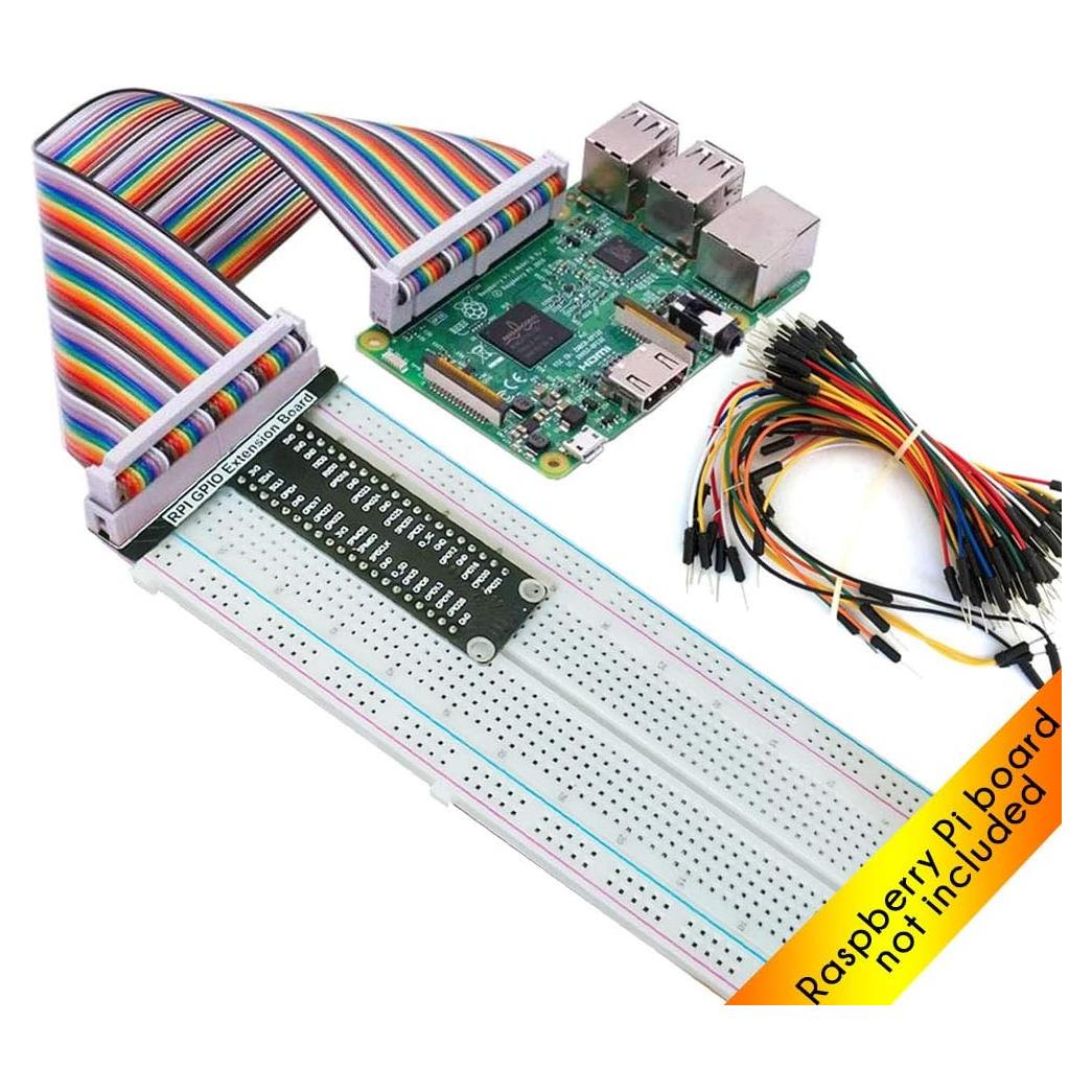 Kit de Extensión GPIO Raspberry Pi LK COKOINO + Placa T + 65 Cables