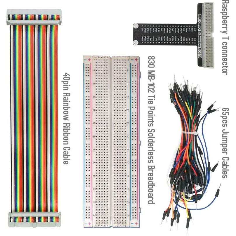 Kit de Extensión GPIO Raspberry Pi LK COKOINO + Placa T + 65 Cables