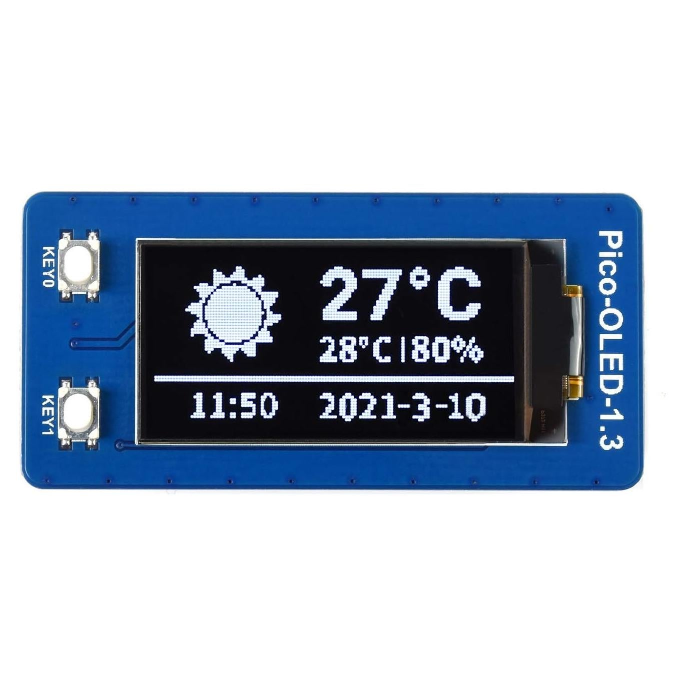 Módulo Pantalla OLED 1.3" Waveshare para Raspberry Pi Pico