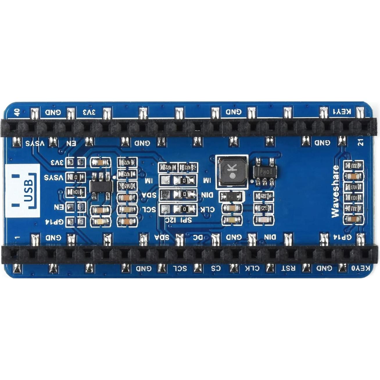 Módulo Pantalla OLED 1.3" Waveshare para Raspberry Pi Pico