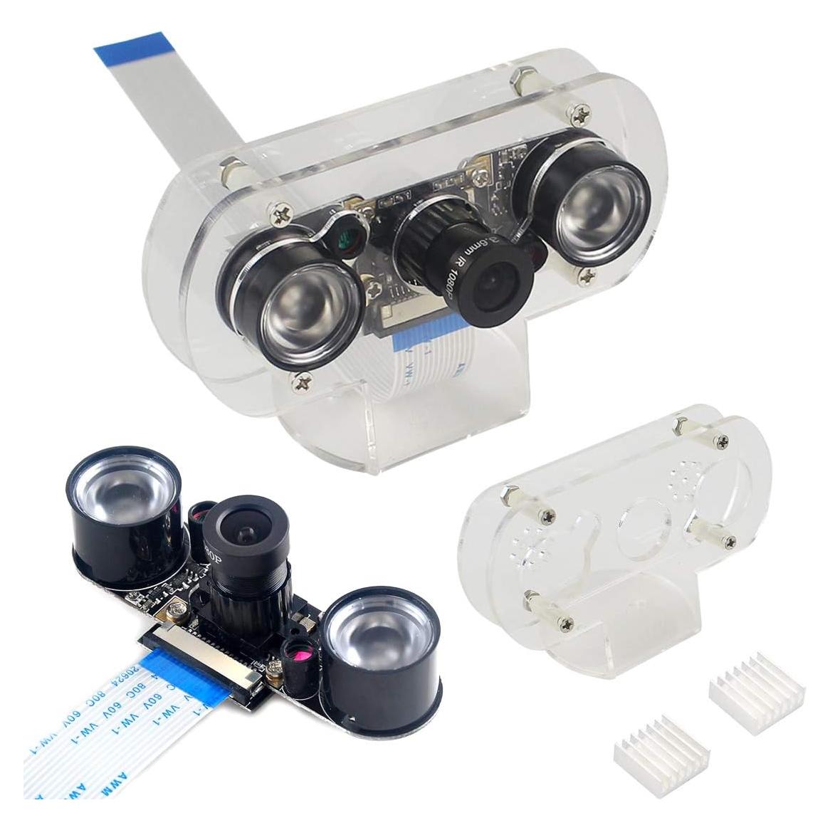 Cámara Raspberry Pi HiLetgo 5MP OV5647 con Visión Nocturna