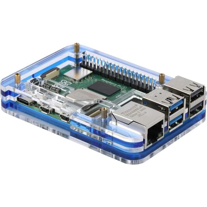 Caja Acrílica Genérico para Raspberry Pi 5 con Ventilador