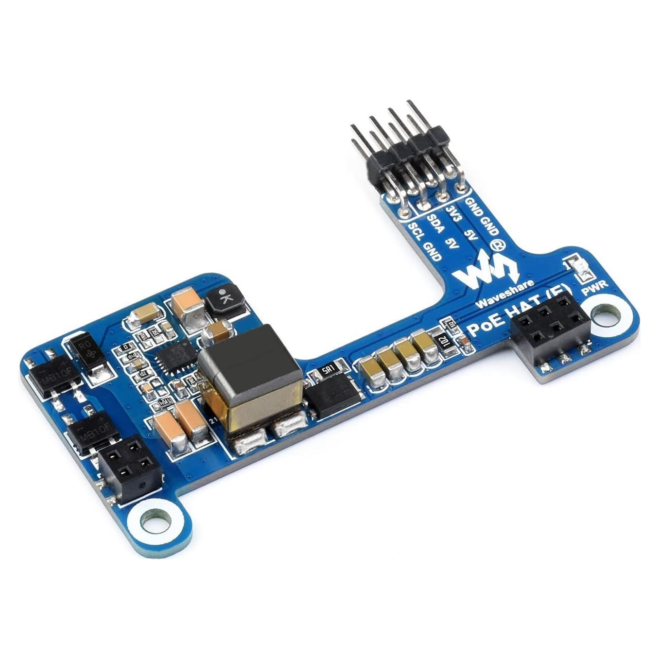 HAT PoE Waveshare para Raspberry Pi 3B+/4B, 5V 2.5A