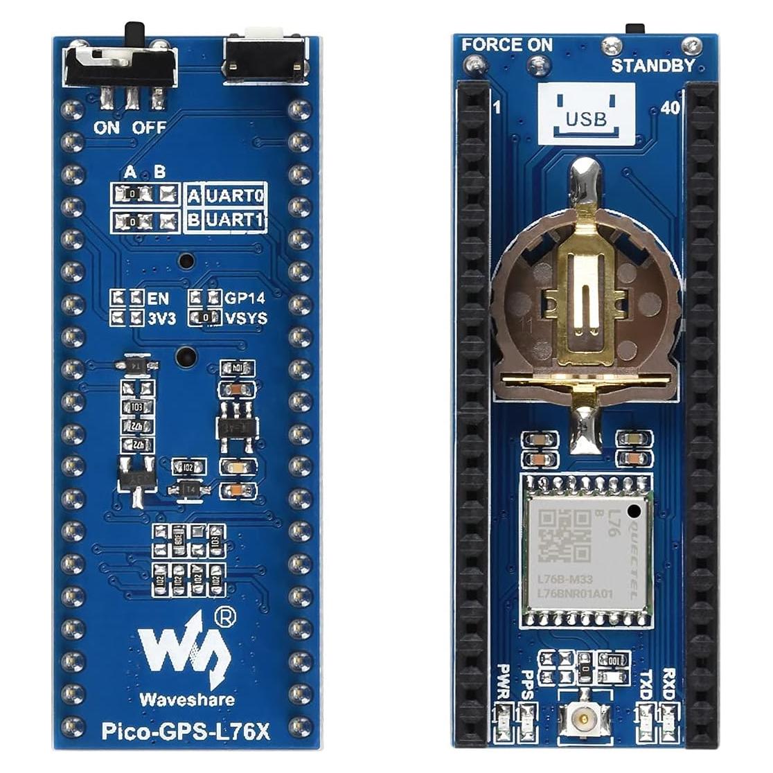 Módulo GNSS Waveshare L76B para Raspberry Pi Pico GPS