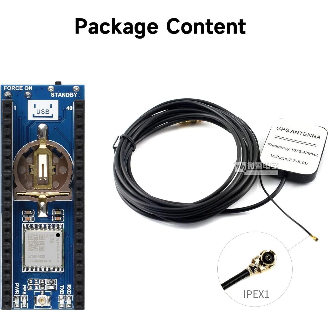 Módulo GNSS Waveshare L76B para Raspberry Pi Pico GPS
