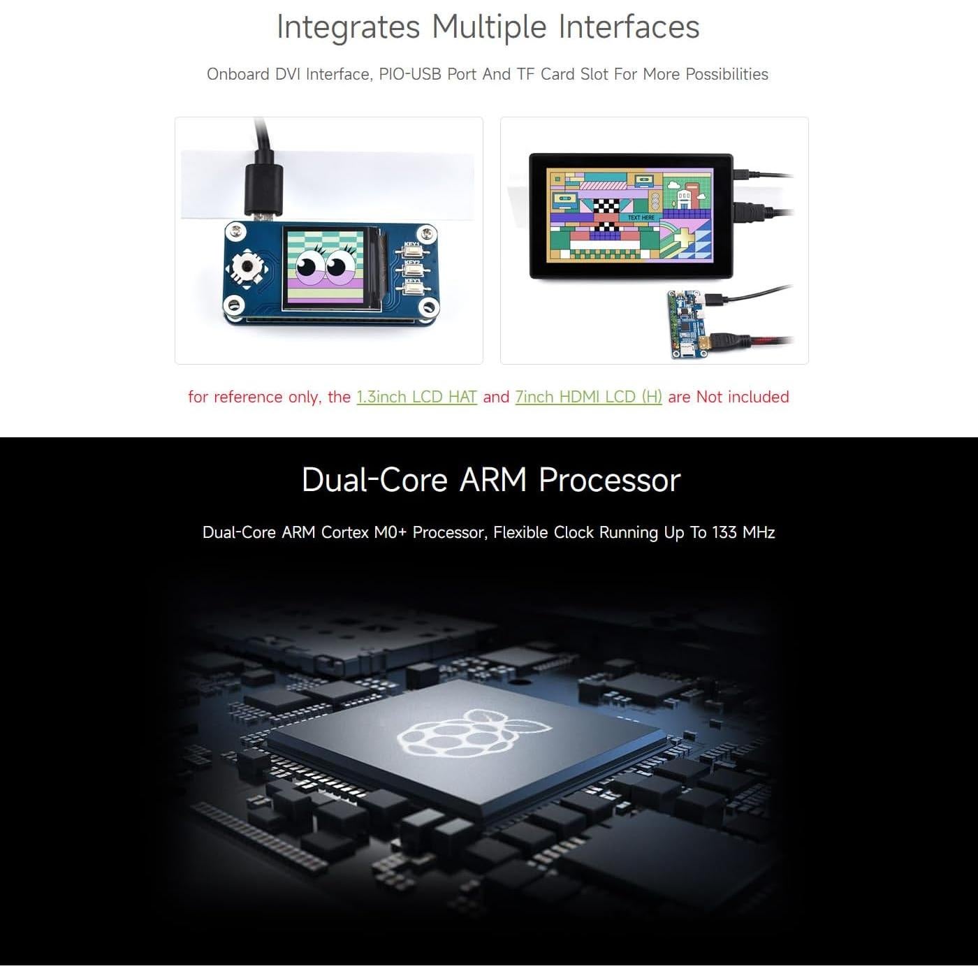 Placa de Desarrollo Waveshare RP2040-PiZero 19.94g