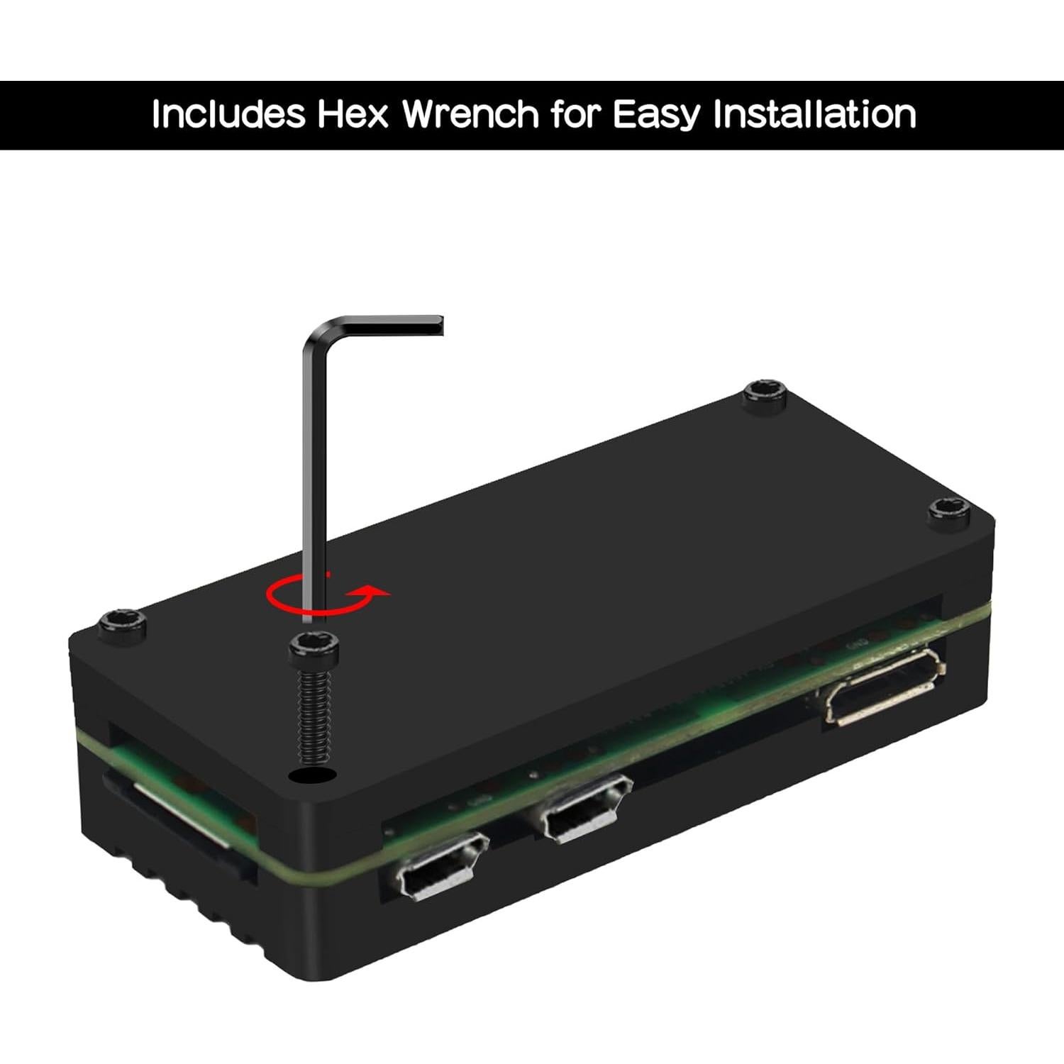 Caja disipador aluminio eleUniverse para Raspberry Pi Zero 2W