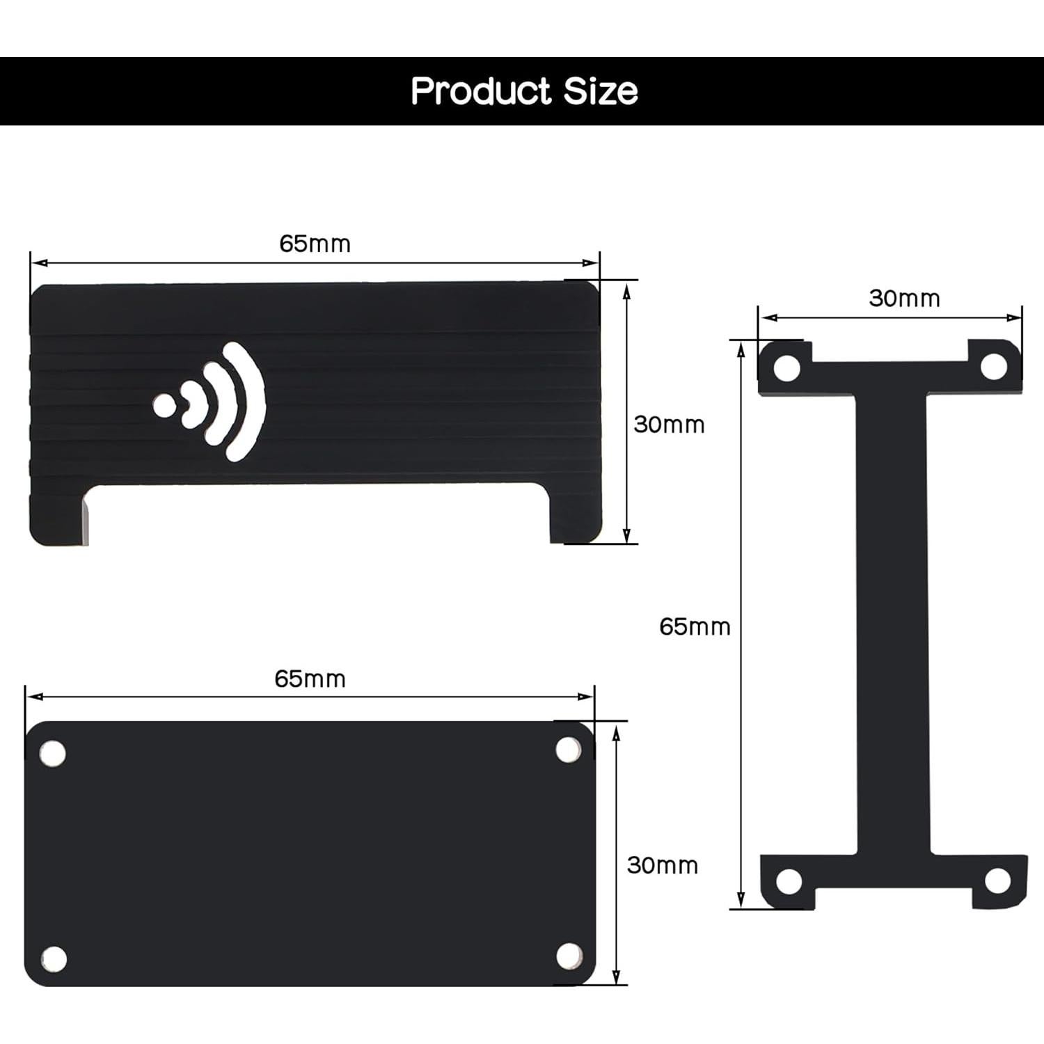 Caja disipador aluminio eleUniverse para Raspberry Pi Zero 2W