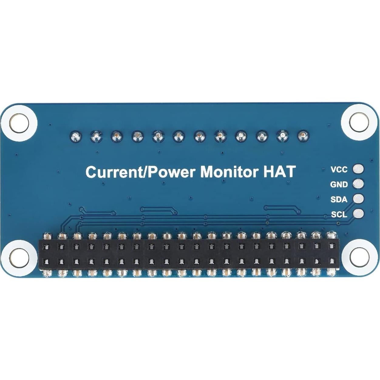 Monitor de Corriente y Voltaje HAT Waveshare 4 Canales I2C