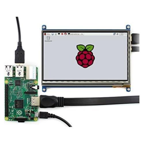 Pantalla Táctil LCD 7" Waveshare 1024x600 HDMI IPS