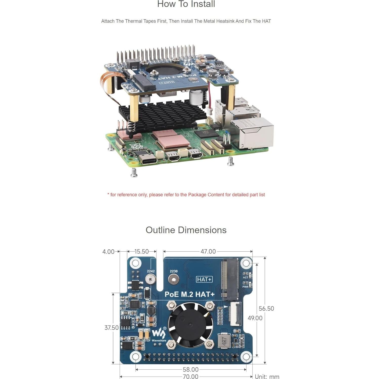 Adaptador PCIe a M.2 Coolwell para Raspberry Pi 5 con PoE