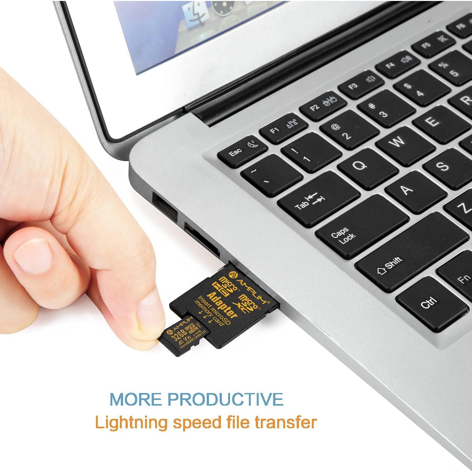 Tarjeta Micro SD Amplim 32GB UHS-I Clase 10 V10 A1 Alta Velocidad