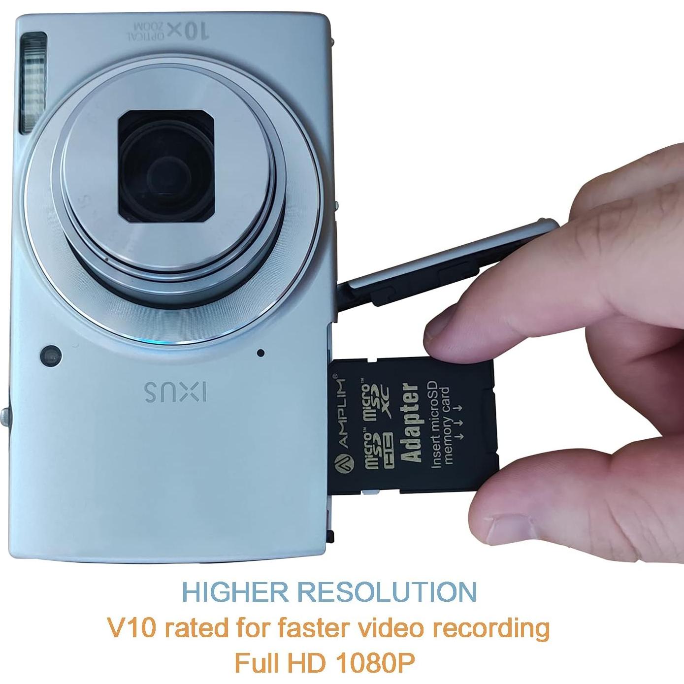 Tarjeta Micro SD Amplim 32GB UHS-I Clase 10 V10 A1 Alta Velocidad