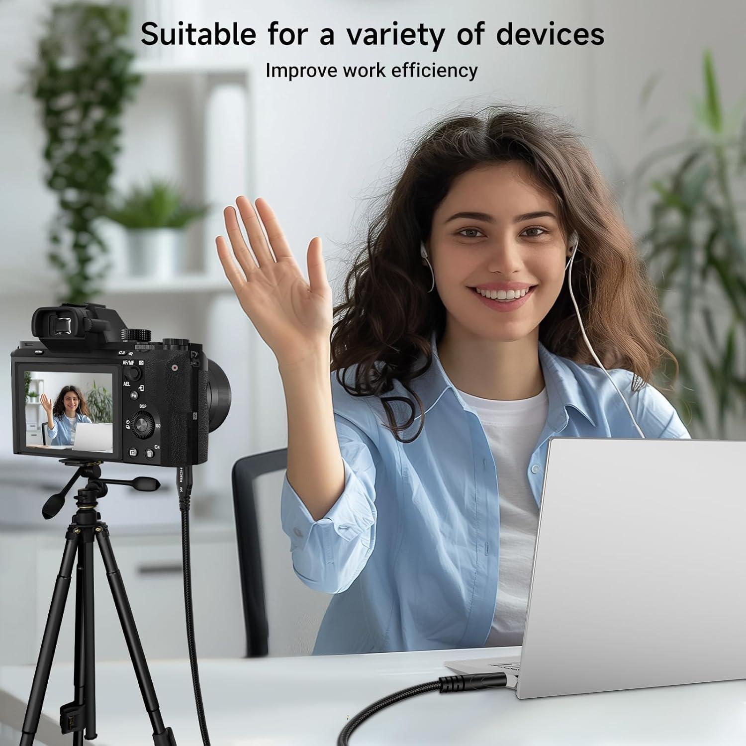 Cable Micro HDMI a HDMI Cratree 3m 8K 4K Ultra Alta Velocidad