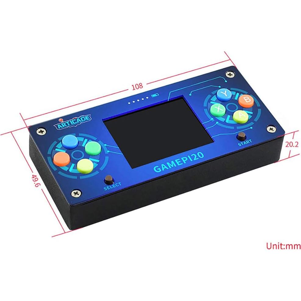 Paquete de Accesorios GamePi20 Waveshare para Raspberry Pi Zero