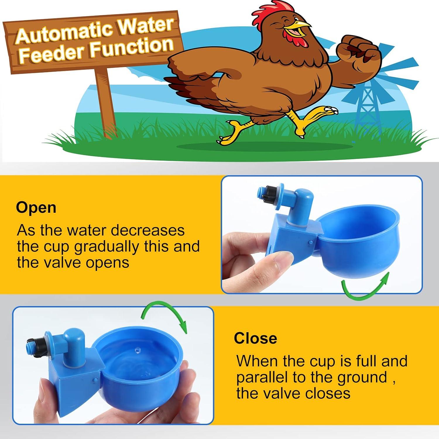 Comedero de Agua Automático Tanlade 50 Paquetes Azul