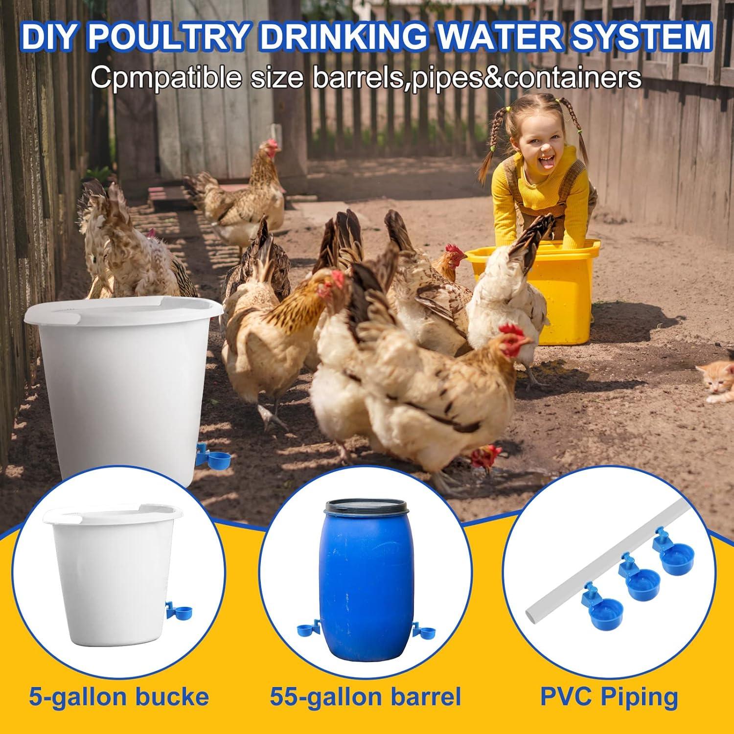 Comedero de Agua Automático Tanlade 50 Paquetes Azul