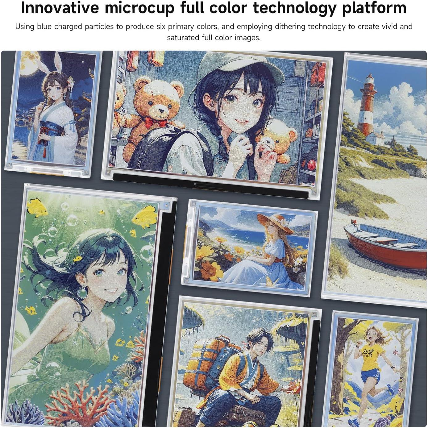 Pantalla E-Paper a Color 4" Waveshare HAT+ para Raspberry Pi